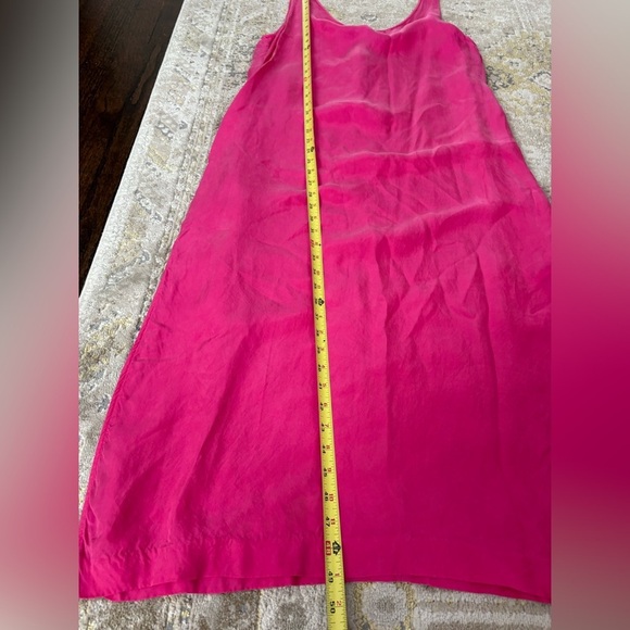 J. Crew Fuchsia Scoopneck Cupro Slip Dress - Picture 12 of 14